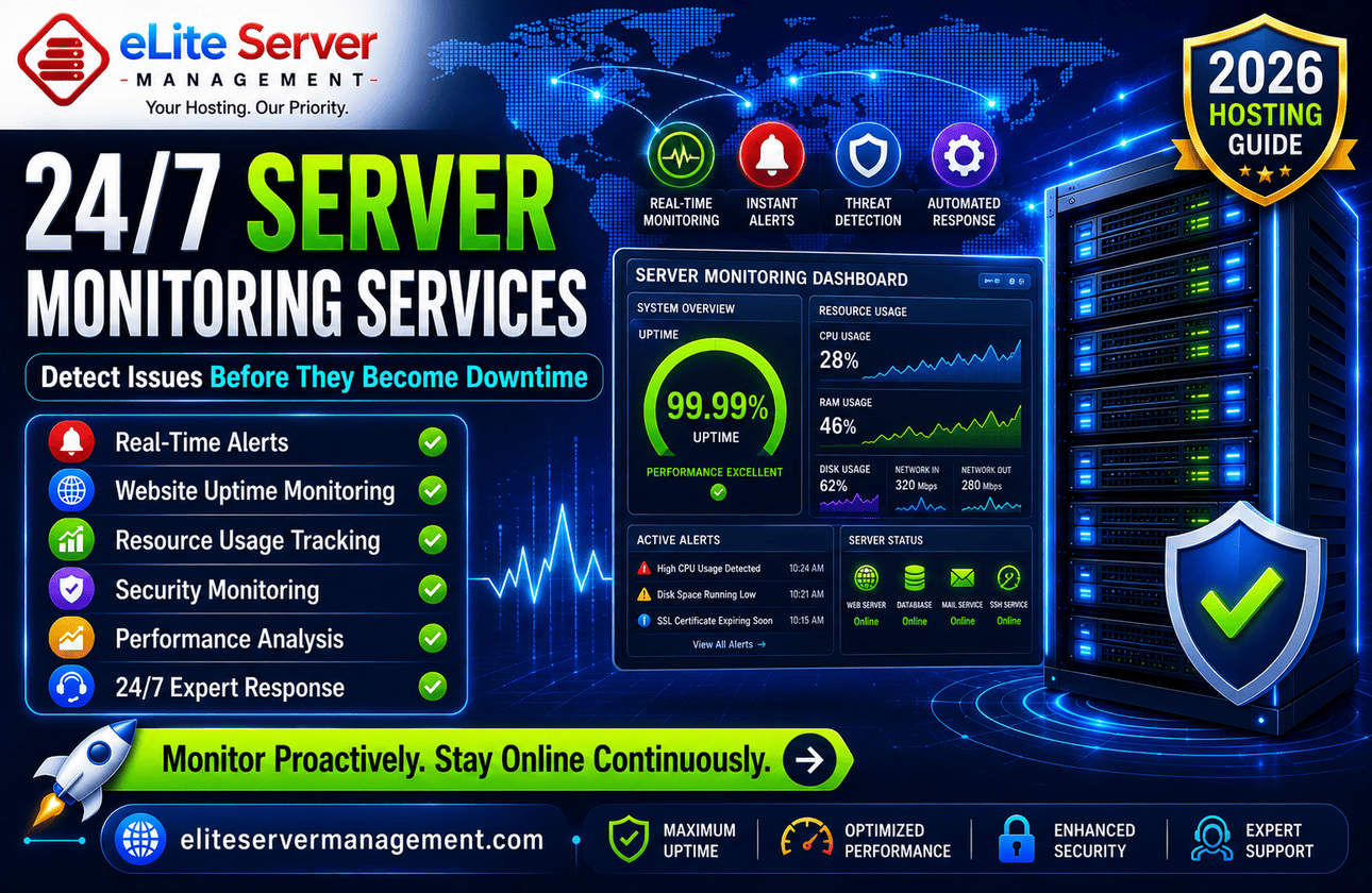 Server Monitoring Services: Why 24/7 Monitoring Is Essential for Business Websites in 2026